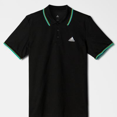 网球男子网球POLO衫 黑