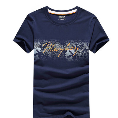 男装夏季新款男圆领短袖t恤印花字母正品潮半袖短T男潮